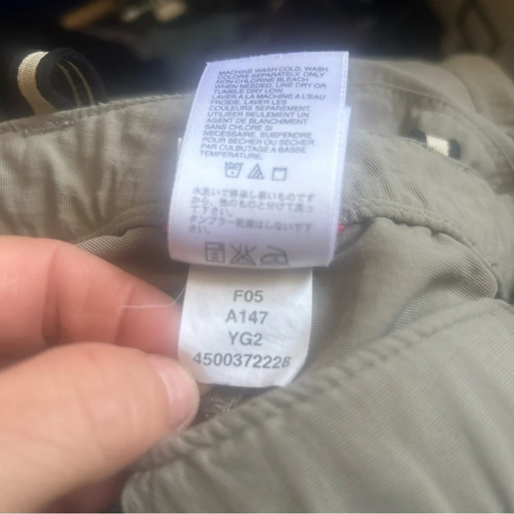 The North Face Mens Convertible Hiking Pants Outerwear Fishing Tan Size XL